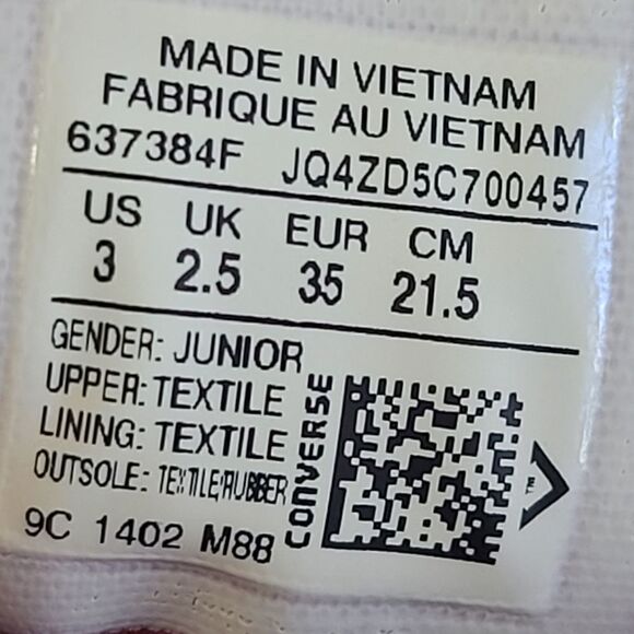 Converse Deep Grape Color With Thick Tongue Y 3 - Picture 3 of 8